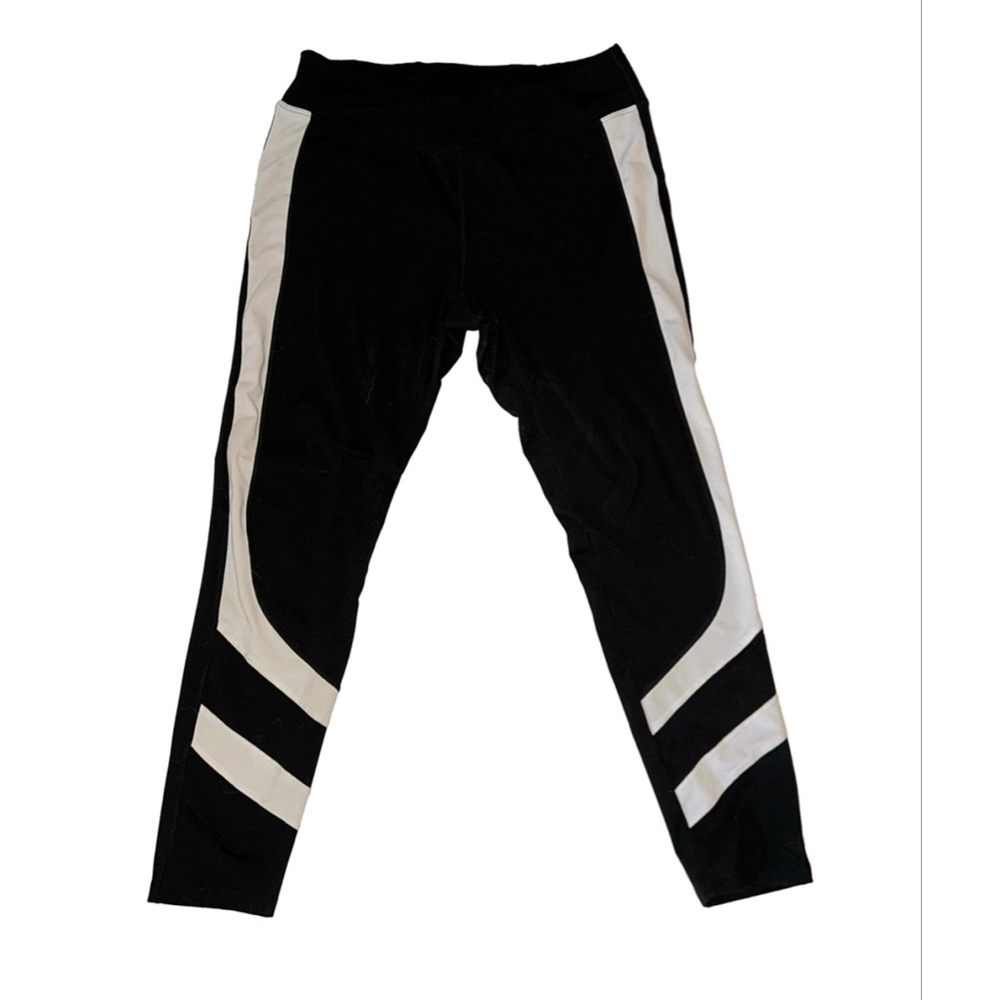 Pink Victoria's Secret Cozy Crossover Waist Legging Black White Size XL
